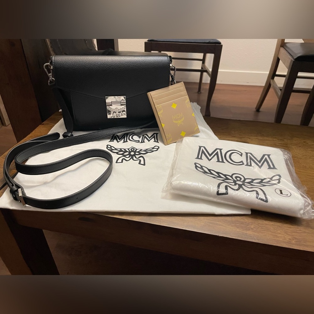 MCM crossbody w/ cardholder BUNDLE